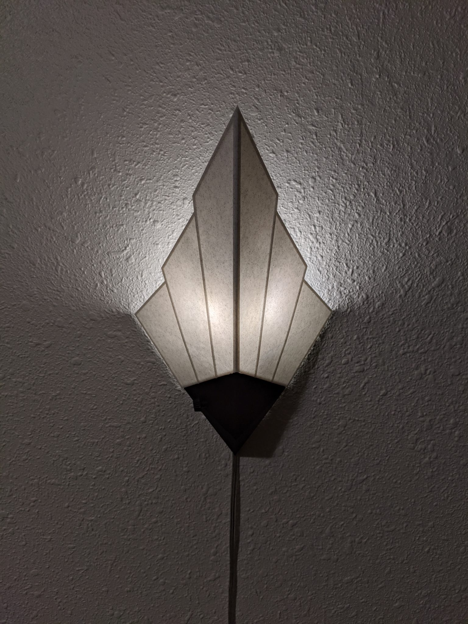 3D Printed Art Deco Style Pinup & Plugin Wall Sconce Ryan G 3D
