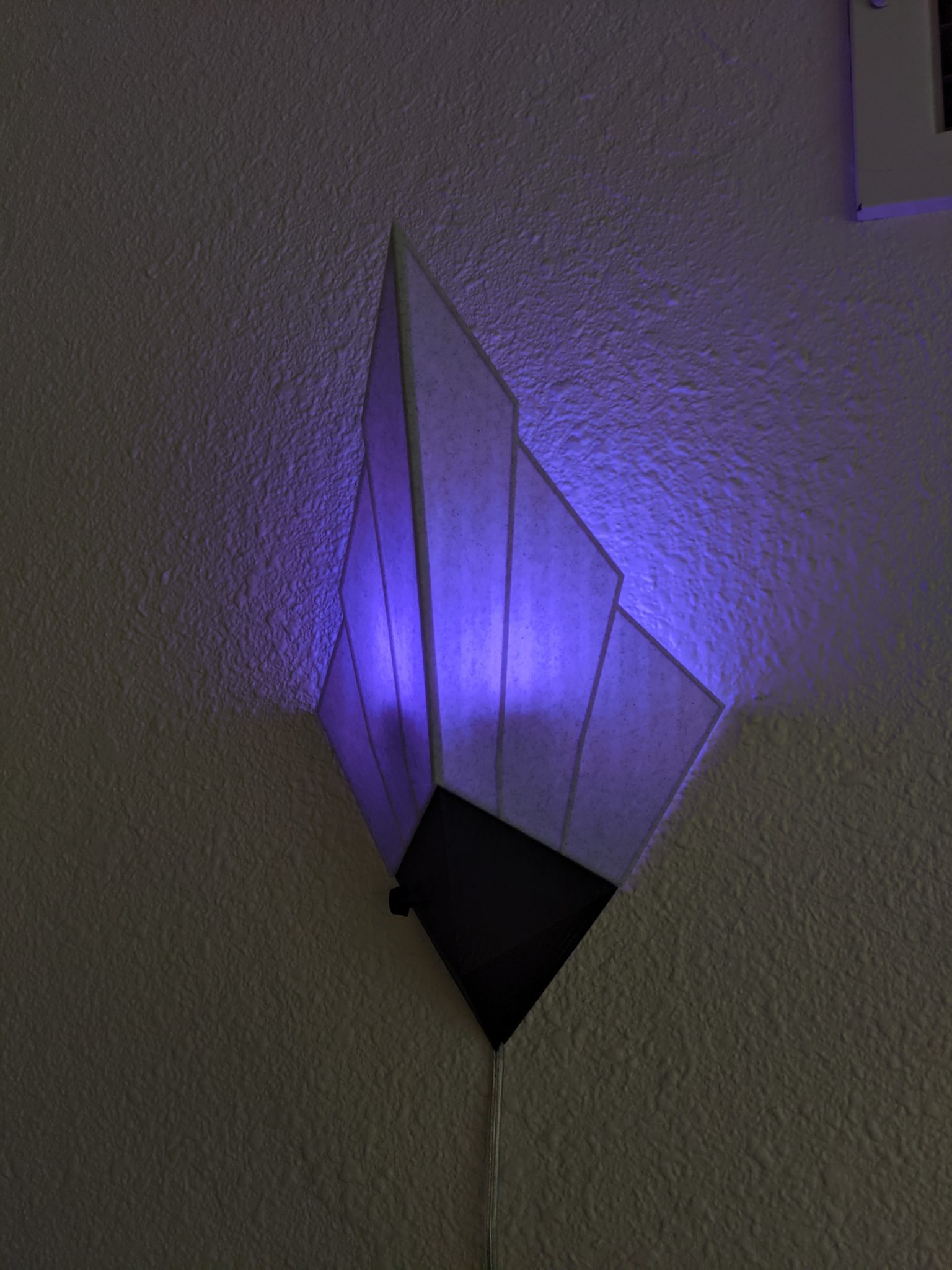 3D Printed Art Deco Style Pinup & Plugin Wall Sconce Ryan G 3D