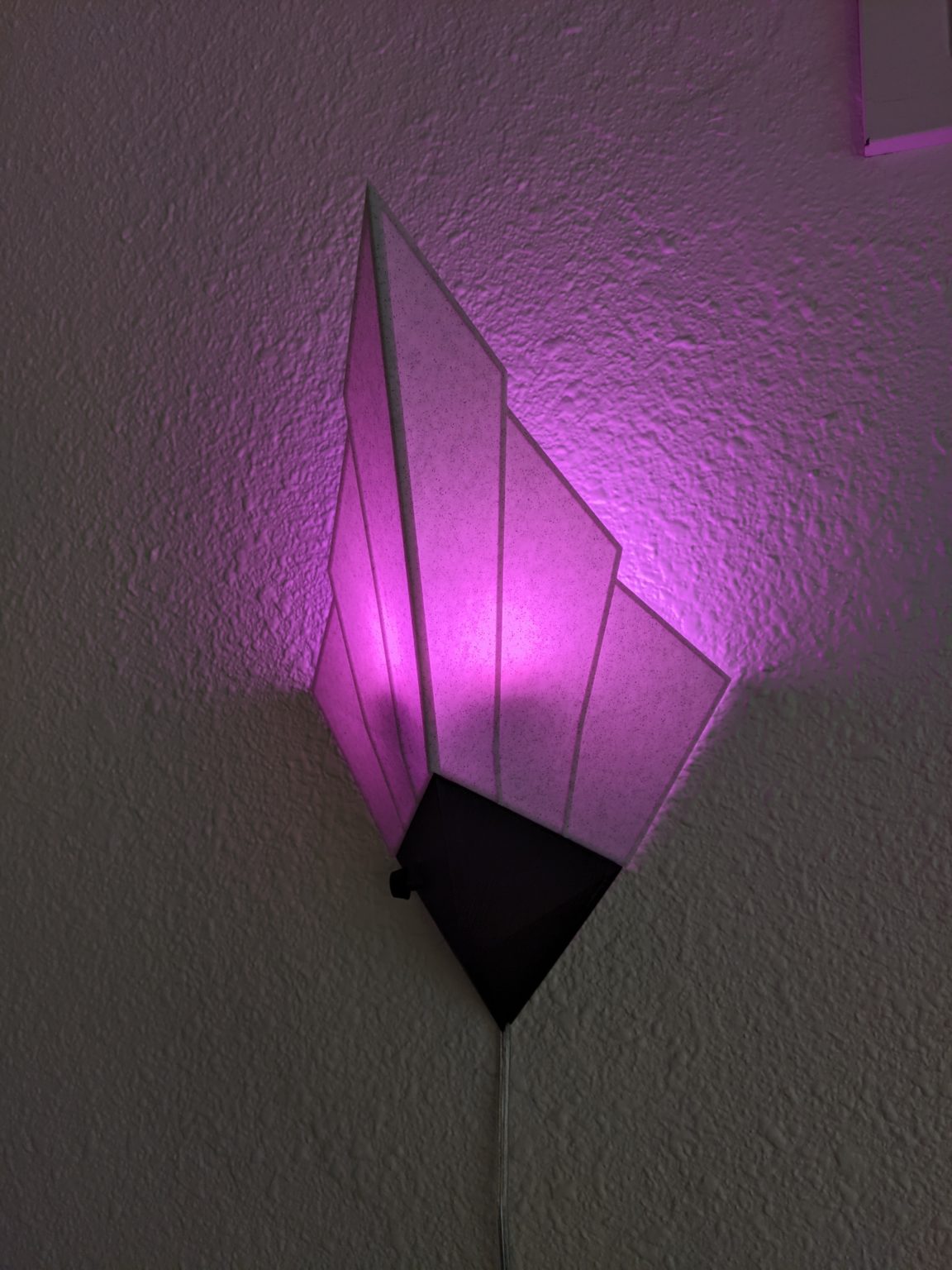 3D Printed Art Deco Style Pinup & Plugin Wall Sconce Ryan G 3D