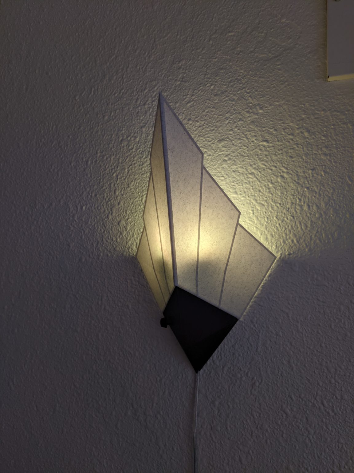 3D Printed Art Deco Style Pinup & Plugin Wall Sconce Ryan G 3D