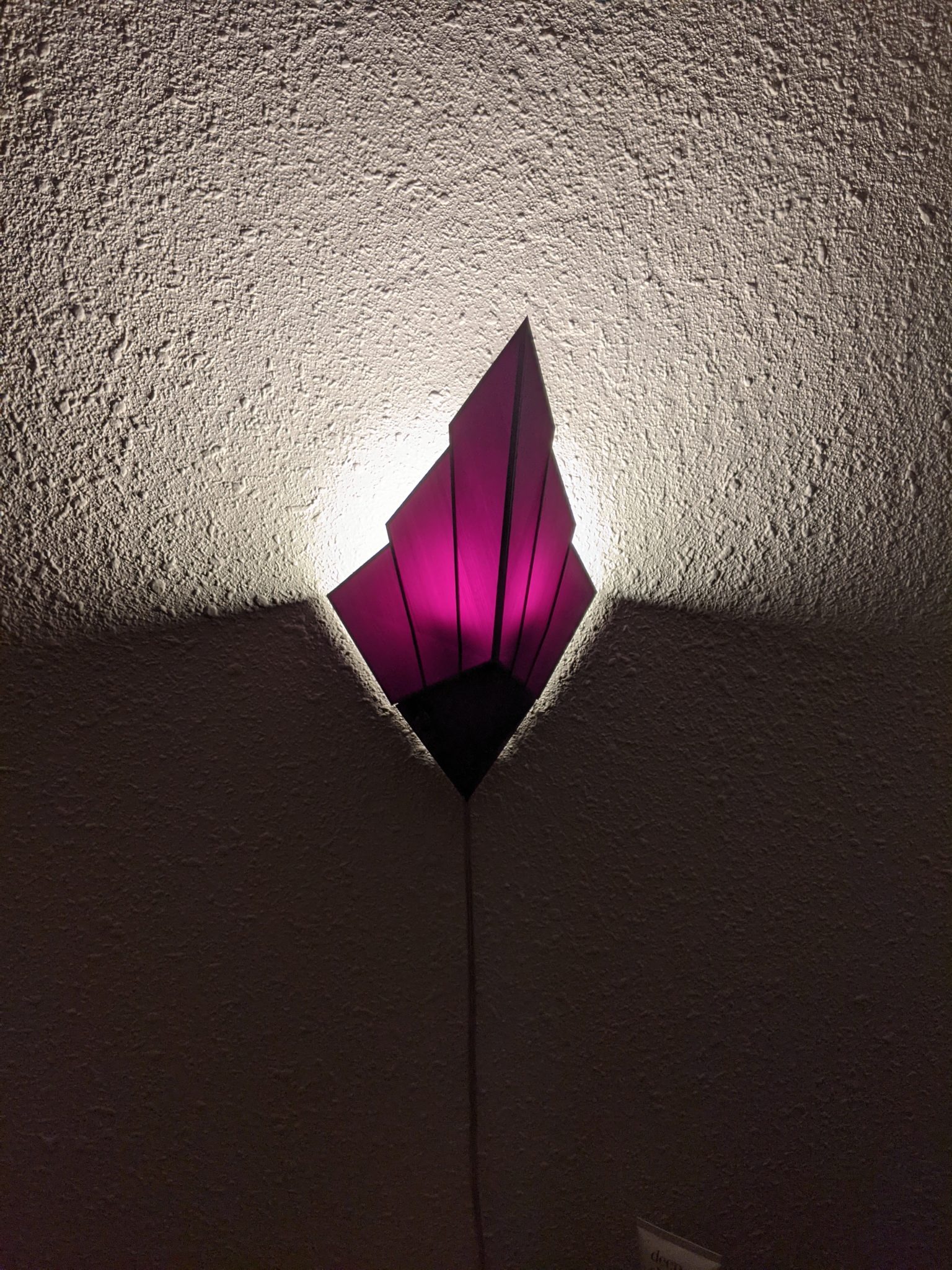 3D Printed Art Deco Style Pinup & Plugin Wall Sconce Ryan G 3D